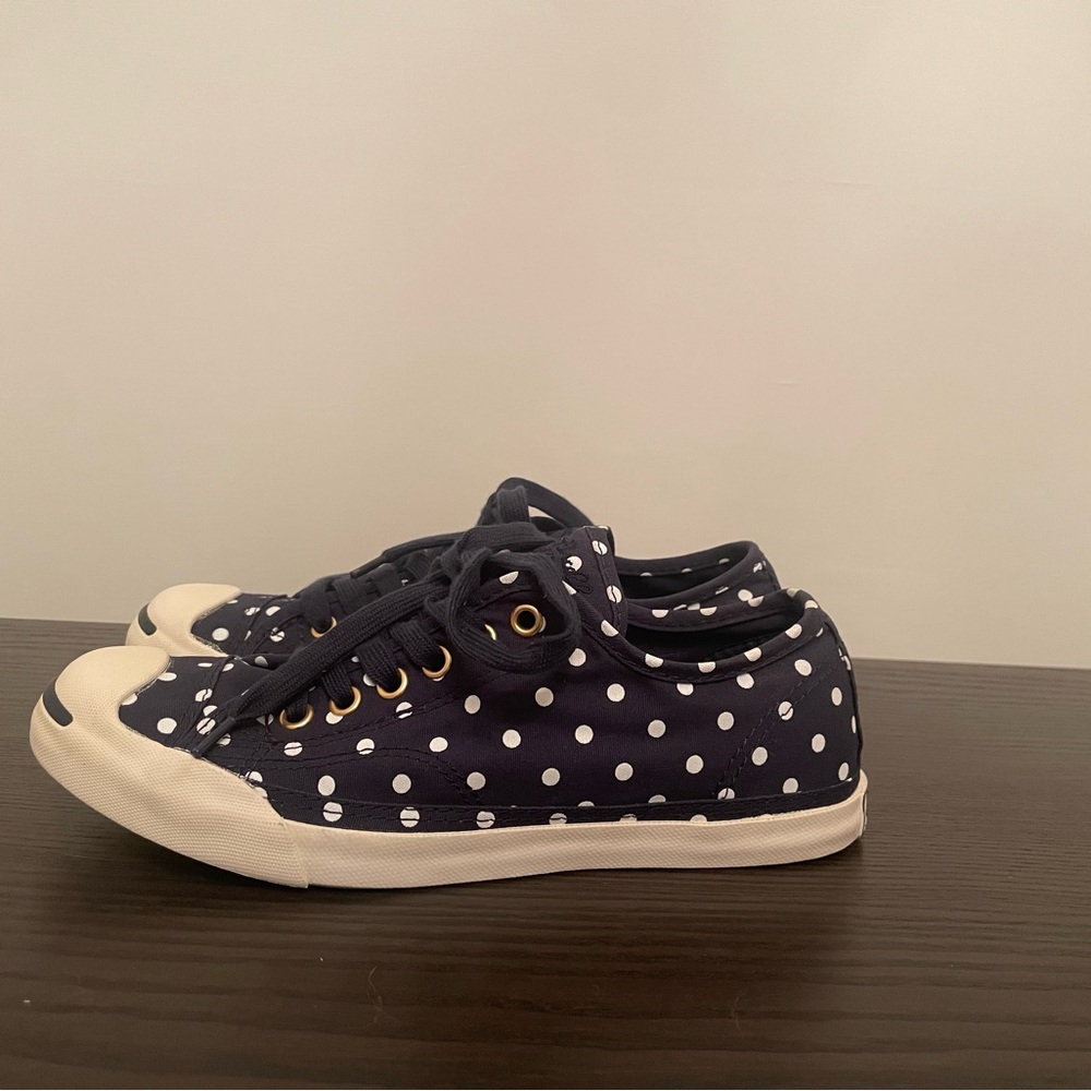 Converse Jack Purcell Canvas Polka Dot Sneakers - Picture 2 of 7